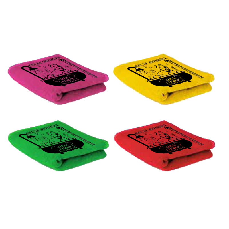 Essui-pattes 30x45cm en Microfibre Absorbante - Serviette MAX FAMILY