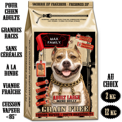 Menu BULLY Adult Large - by MAX FAMILY - croquettes BULLY XL sans céréales chien grandes races