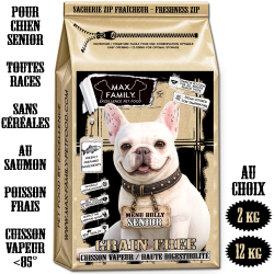 MENU Bully SENIOR Fish - Croquette chien SENIOR by MAX FAMILY - CROQUETTE SAUMON FRAIS SANS CEREALES